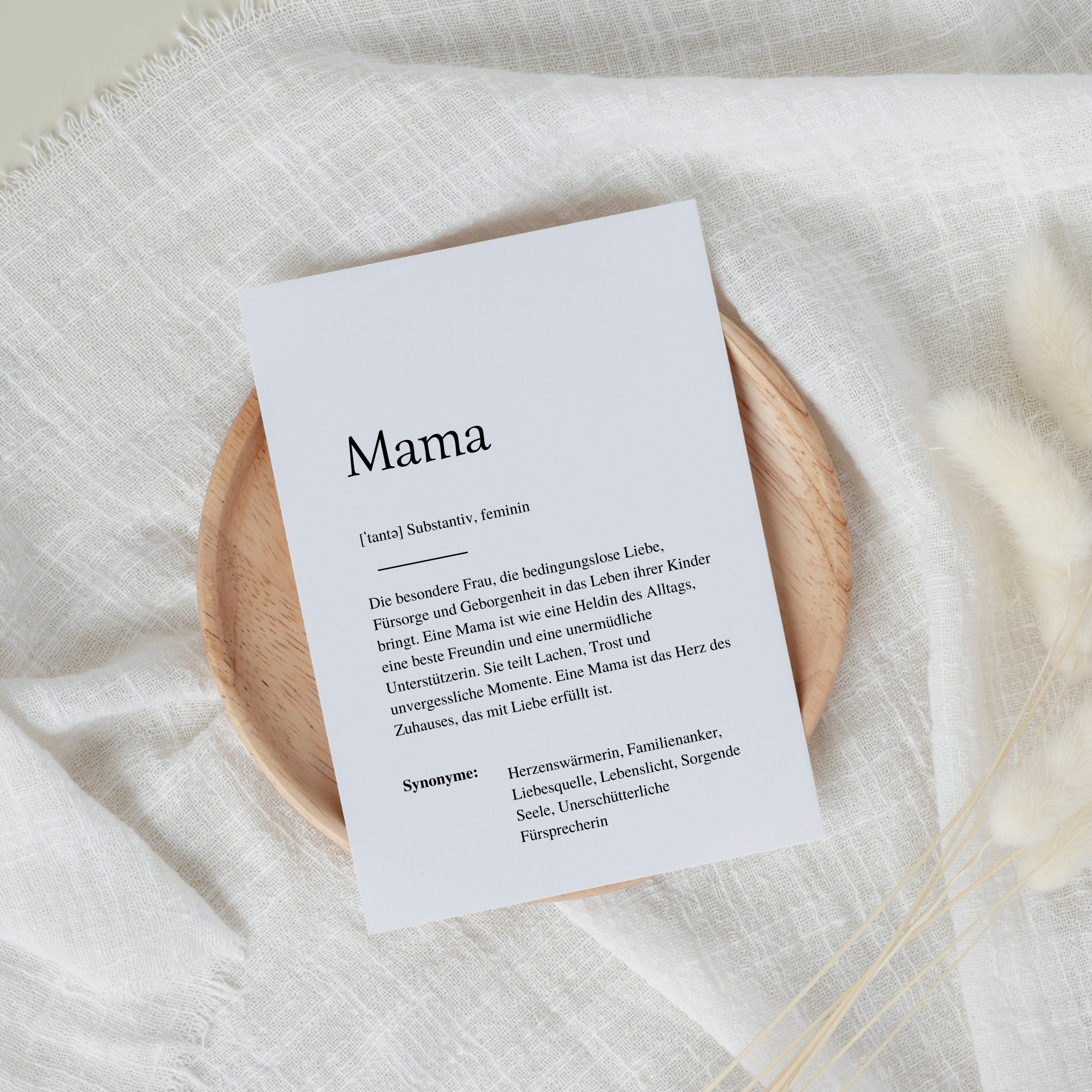 Definitionskarte "MAMA" | Bedanken | Geschenk | Muttertagsgeschenk | Definition | Baby | Schwangerschaft | Vorfreude | Geburtstag | Familie | Muttertag